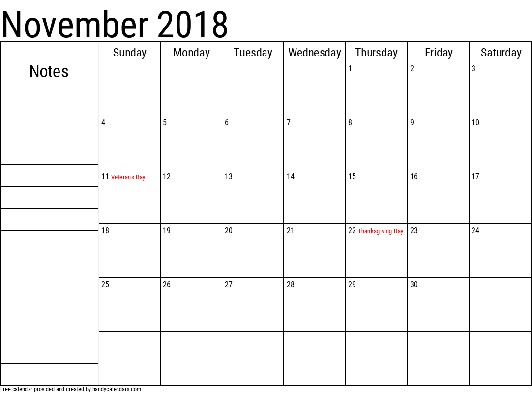 november-2018-calendar-with-notes-and-holidays-handy-calendars